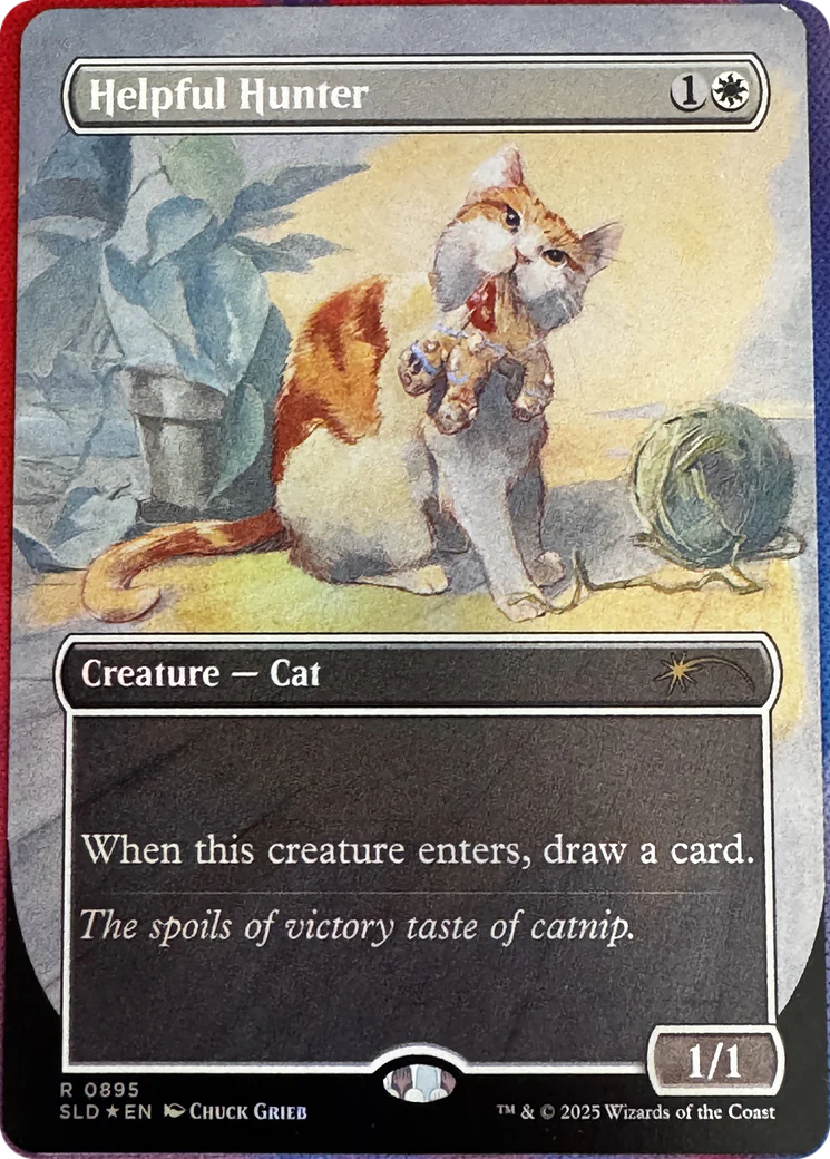 Helpful Hunter (SLD-895) - Secret Lair Drop (Borderless)