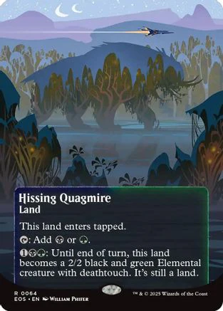 Hissing Quagmire (0064) (Borderless) (EOS-064) - Edge of Eternities: Stellar Sights Foil