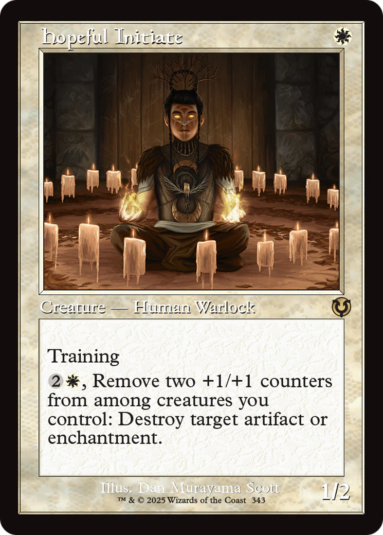 Hopeful Initiate (Retro Frame) (-343) - Innistrad Remastered