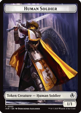 Human Soldier (0003) // Clue Double-Sided Token (-3 // 22) - Innistrad Remastered Foil