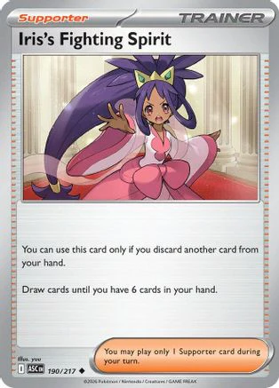 Iris's Fighting Spirit - 190/217 190 - ME Ascended Heroes Reverse Holofoil