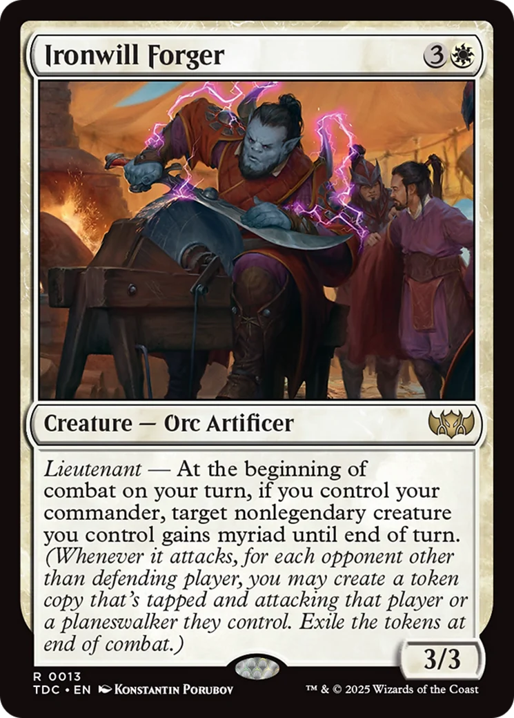 Ironwill Forger (TDC-013) - Tarkir: Dragonstorm Commander