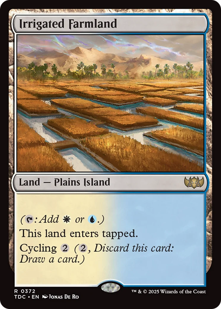 Irrigated Farmland (TDC-372) - Tarkir: Dragonstorm Commander
