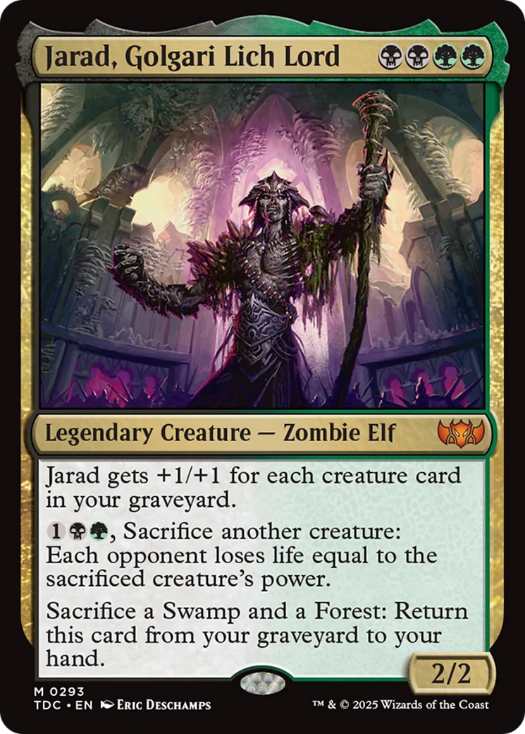Jarad, Golgari Lich Lord (TDC-293) - Tarkir: Dragonstorm Commander