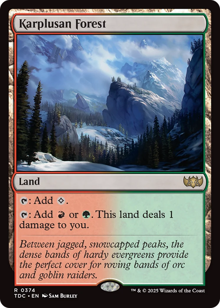 Karplusan Forest (TDC-374) - Tarkir: Dragonstorm Commander