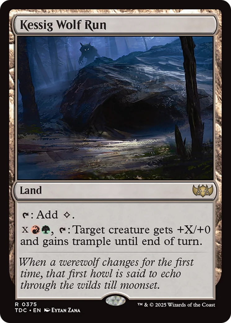 Kessig Wolf Run (TDC-375) - Tarkir: Dragonstorm Commander