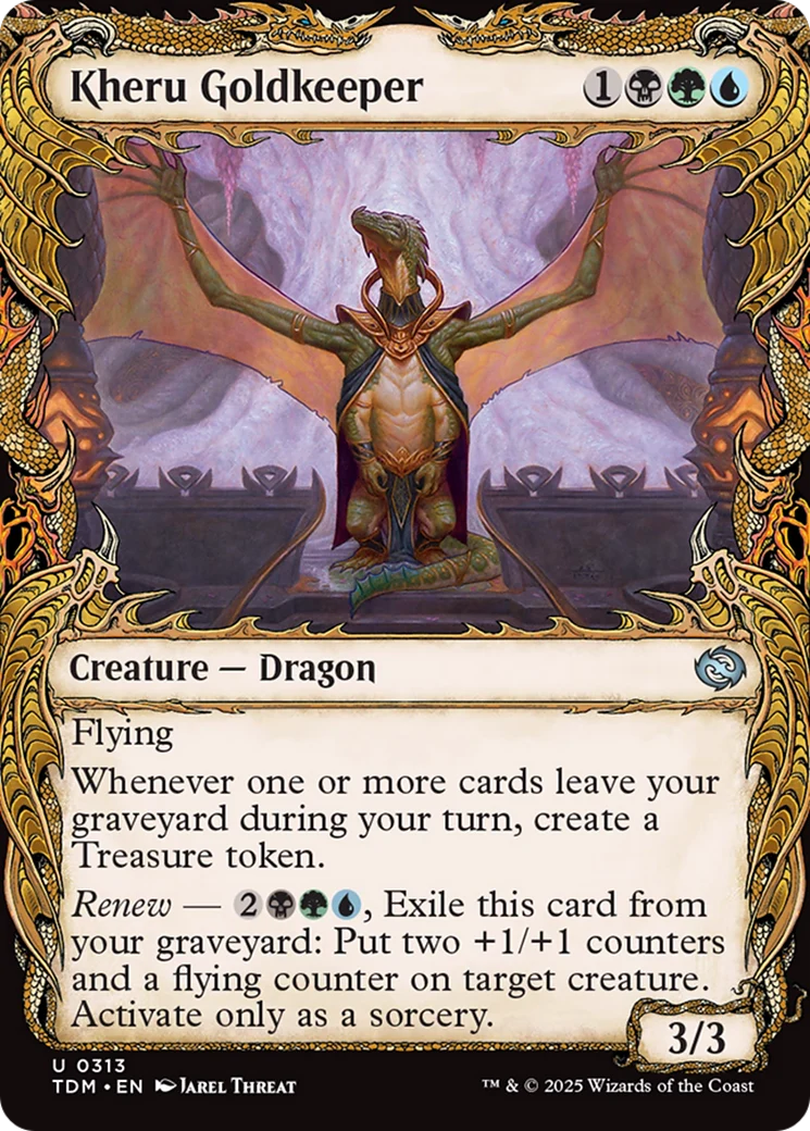 Kheru Goldkeeper (TDM-313) - Tarkir: Dragonstorm: (Showcase) Foil
