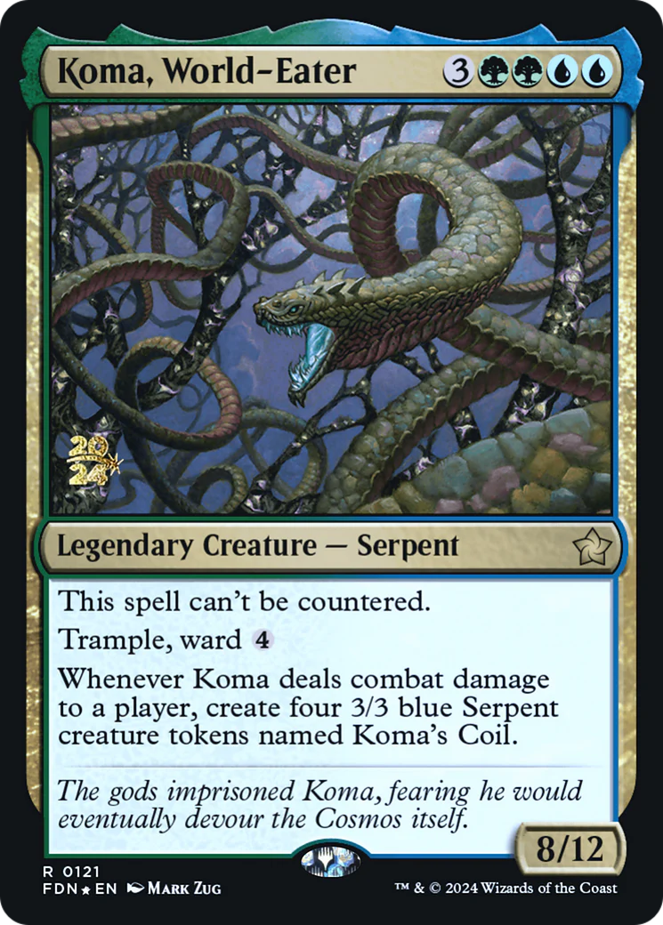 Koma, World-Eater (PRE-121S) - Foundations Promos Foil