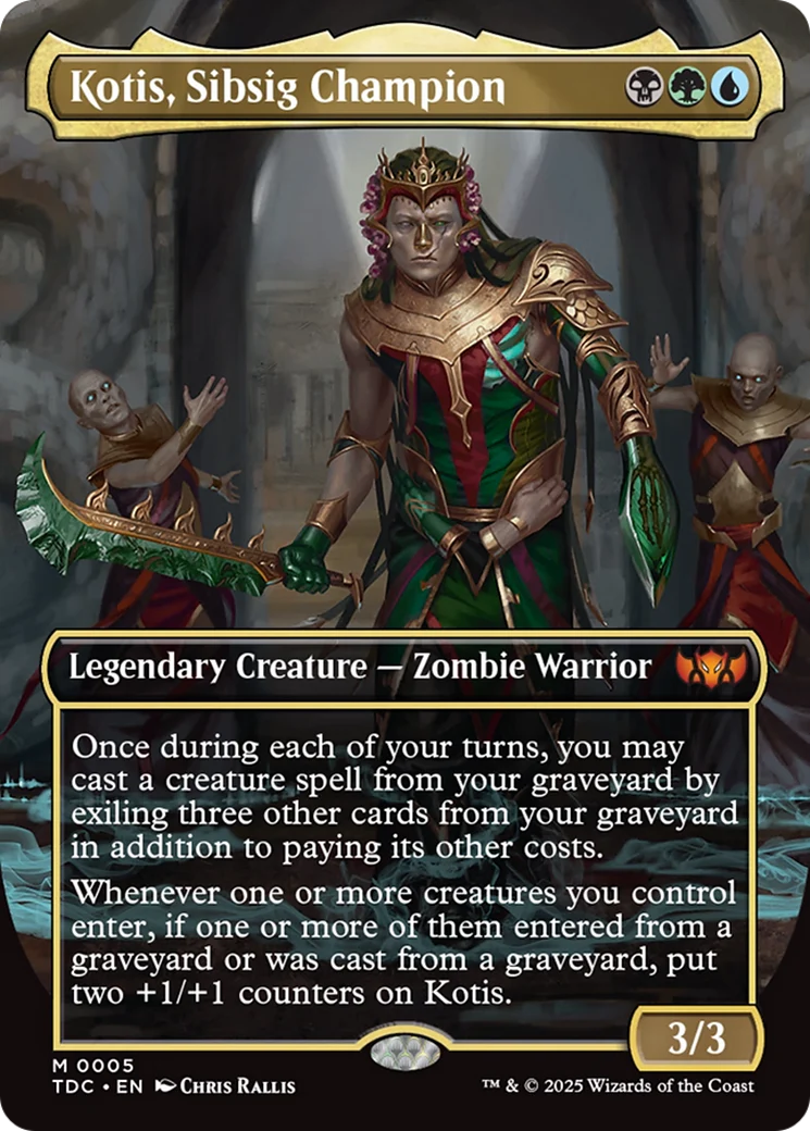 Kotis, Sibsig Champion (TDC-005) - Tarkir: Dragonstorm Commander (Borderless)