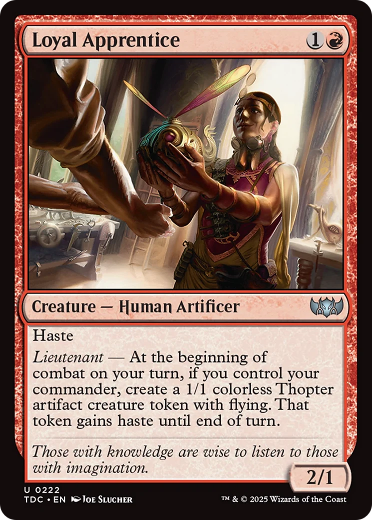 Loyal Apprentice (TDC-222) - Tarkir: Dragonstorm Commander