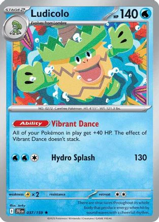 Ludicolo 37 - SV09 Journey Together Reverse Holofoil