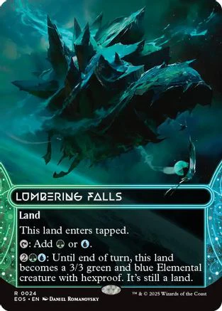 Lumbering Falls (0024) (Borderless) (EOS-024) - Edge of Eternities: Stellar Sights Foil