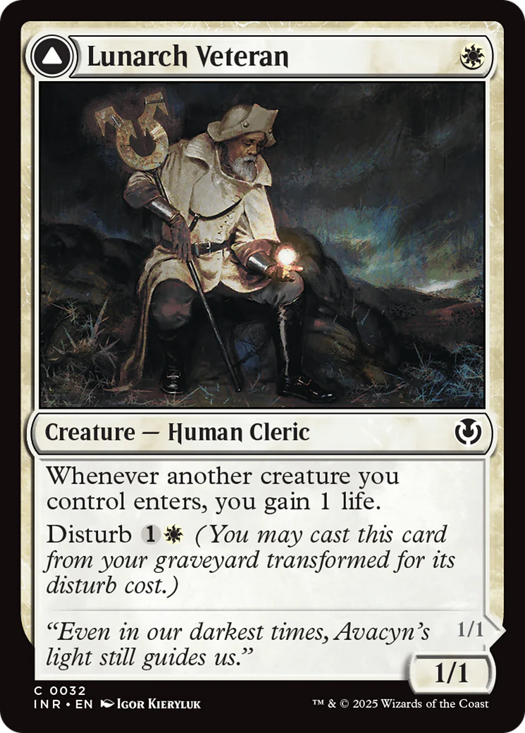 Lunarch Veteran // Luminous Phantom (-032) - Innistrad Remastered