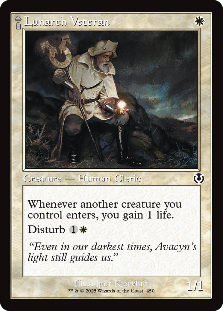 Lunarch Veteran // Luminous Phantom (Retro Frame) (-450) - Innistrad Remastered