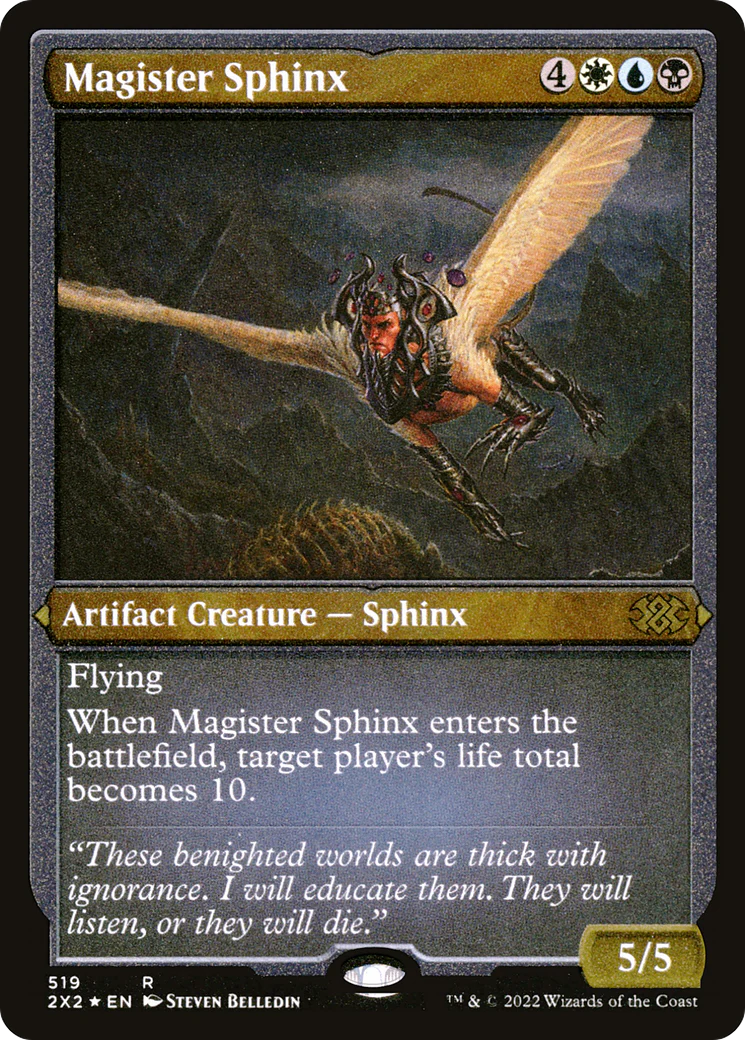 Magister Sphinx (Foil Etched) (2X2-519) - Double Masters 2022 Foil