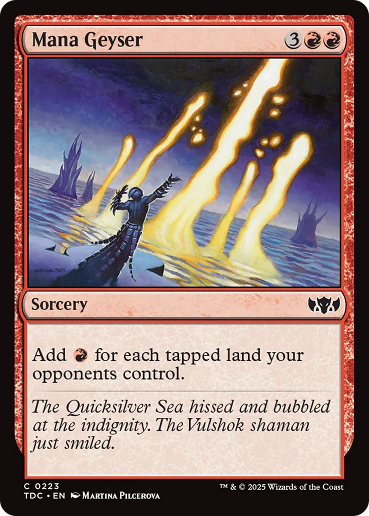 Mana Geyser (TDC-223) - Tarkir: Dragonstorm Commander