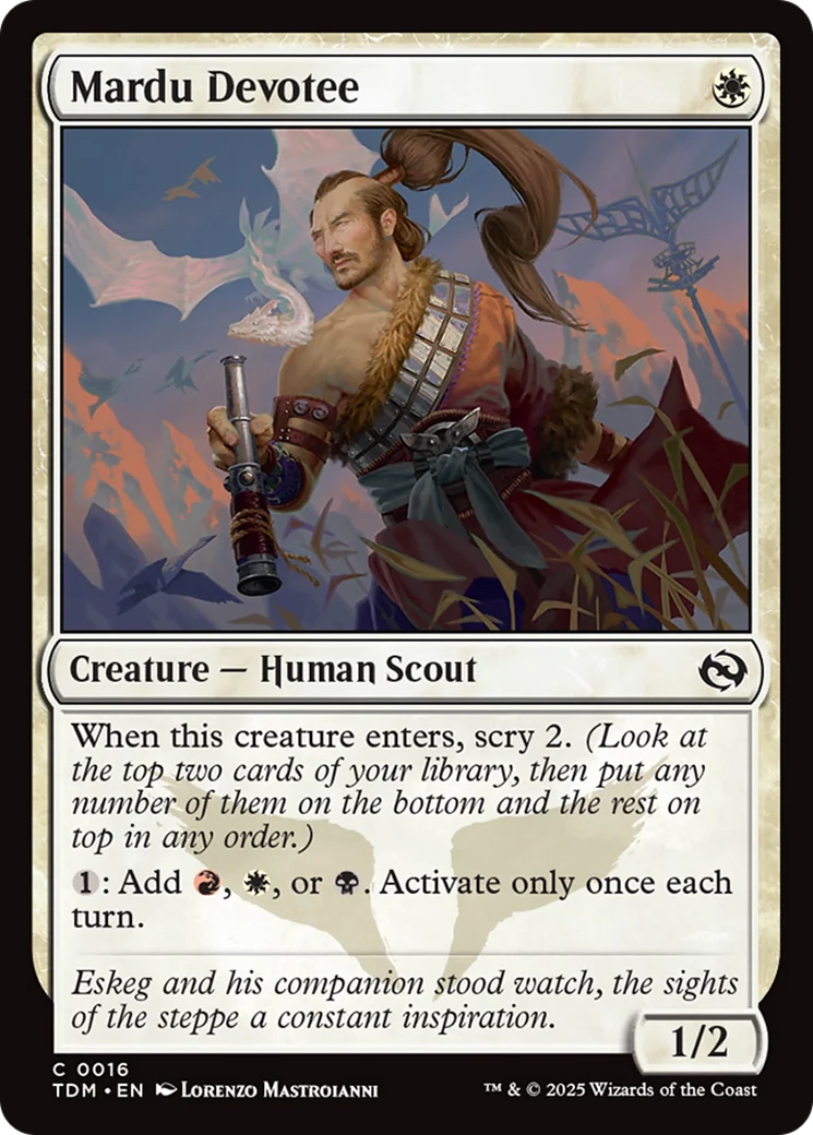 Mardu Devotee (TDM-016) - Tarkir: Dragonstorm Foil