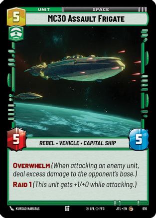 MC30 Assault Frigate (Foil) (616) - Jump to Lightspeed Foil