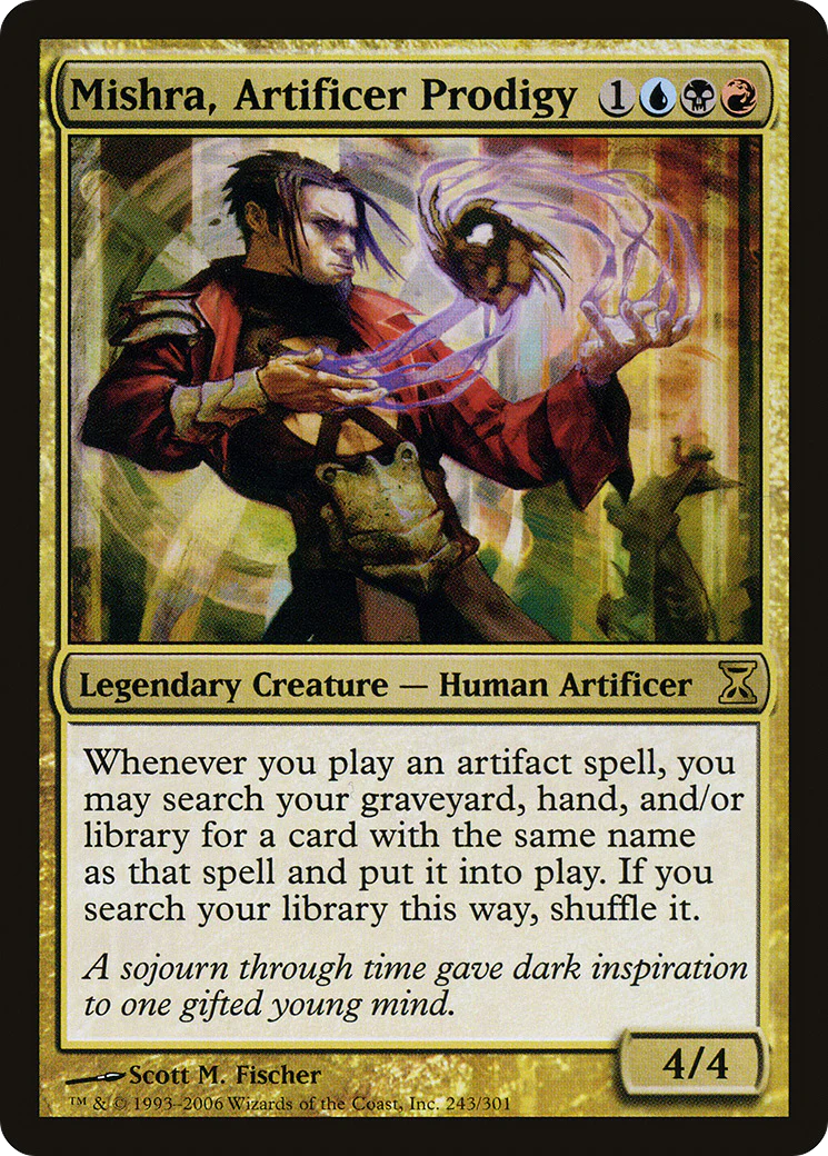 Mishra, Artificer Prodigy (TSP-243) - Time Spiral Foil