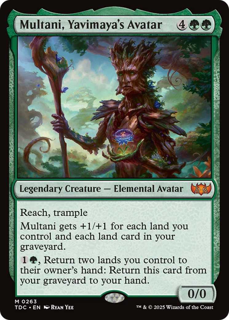 Multani, Yavimaya's Avatar (TDC-263) - Tarkir: Dragonstorm Commander