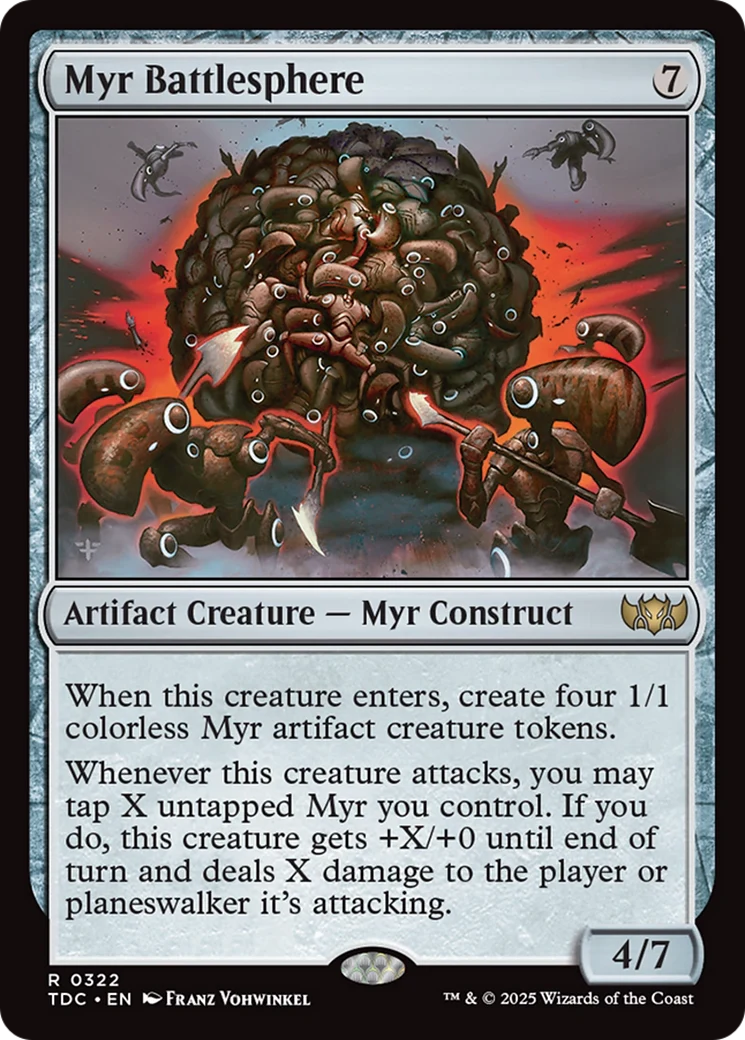 Myr Battlesphere (TDC-322) - Tarkir: Dragonstorm Commander