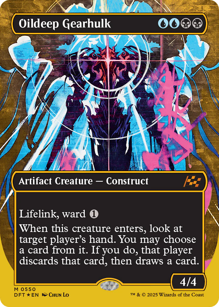 Oildeep Gearhulk (Borderless) (First-Place Foil) (DFT-550) - Aetherdrift