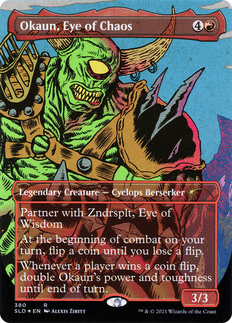 Okaun, Eye of Chaos // Okaun, Eye of Chaos (SLD-380) - Secret Lair Drop (Borderless) - Image 2