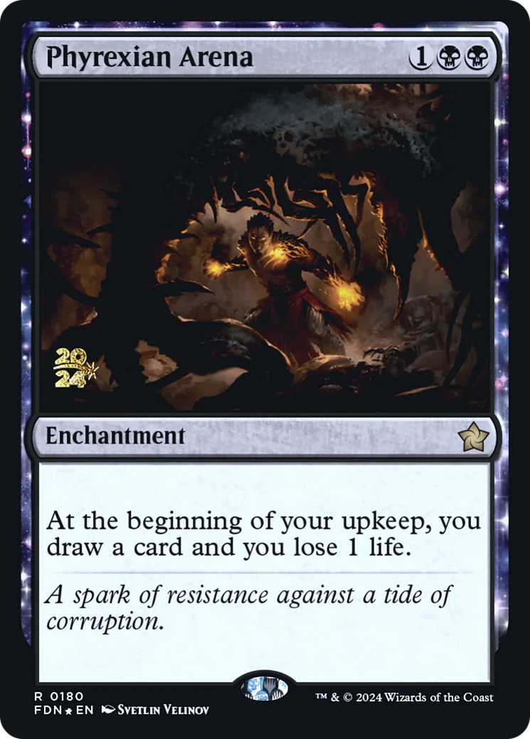 Phyrexian Arena (PRE-180S) - Foundations Promos: (enchantment) Foil