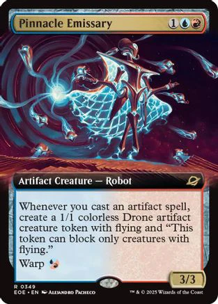 Pinnacle Emissary (Extended Art) (EOE-349) - Edge of Eternities Foil