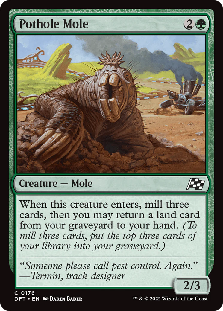 Pothole Mole (DFT-176) - Aetherdrift Foil