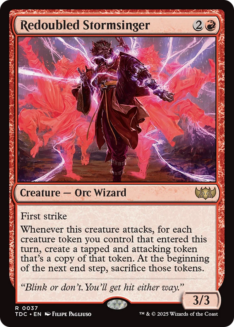 Redoubled Stormsinger (TDC-037) - Tarkir: Dragonstorm Commander