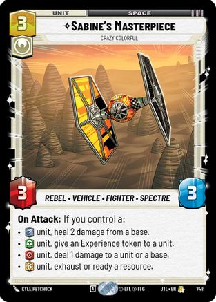 Sabine's Masterpiece - Crazy Colorful (Foil) (748) - Jump to Lightspeed Foil