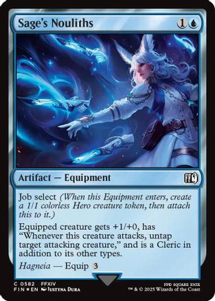Sage's Nouliths (Surge Foil) (FIN-582) - FINAL FANTASY Foil