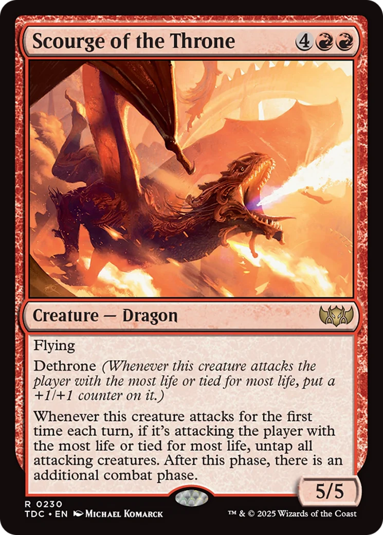 Scourge of the Throne (TDC-230) - Tarkir: Dragonstorm Commander