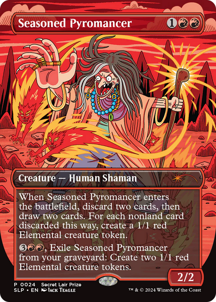 Seasoned Pyromancer (PTP-024) - Secret Lair Showdown (Borderless)