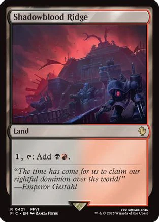 Shadowblood Ridge (Surge Foil) (FIC-421) - Commander: FINAL FANTASY Foil