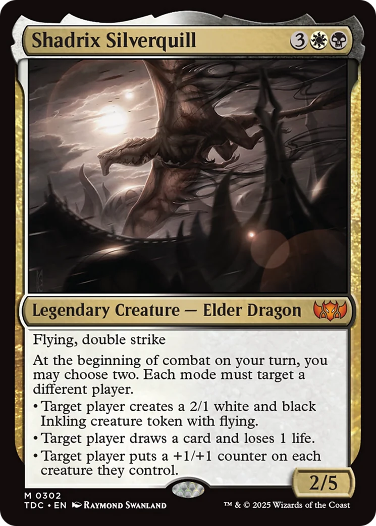 Shadrix Silverquill (TDC-302) - Tarkir: Dragonstorm Commander