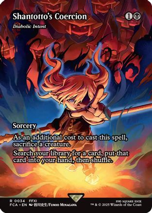 Shantotto's Coercion - Diabolic Intent (Showcase) (FCA-034) - FINAL FANTASY: Through the Ages