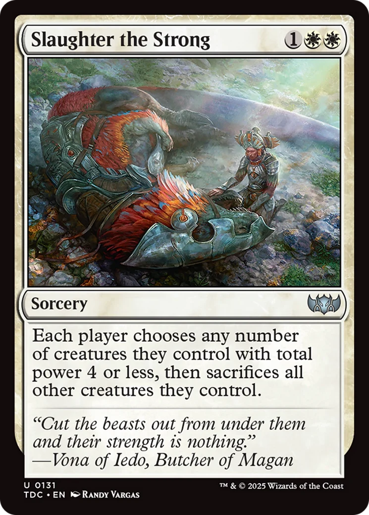 Slaughter the Strong (TDC-131) - Tarkir: Dragonstorm Commander