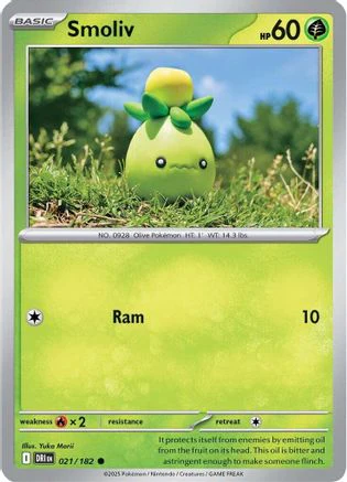 Smoliv 21 - SV10 Destined Rivals Reverse Holofoil
