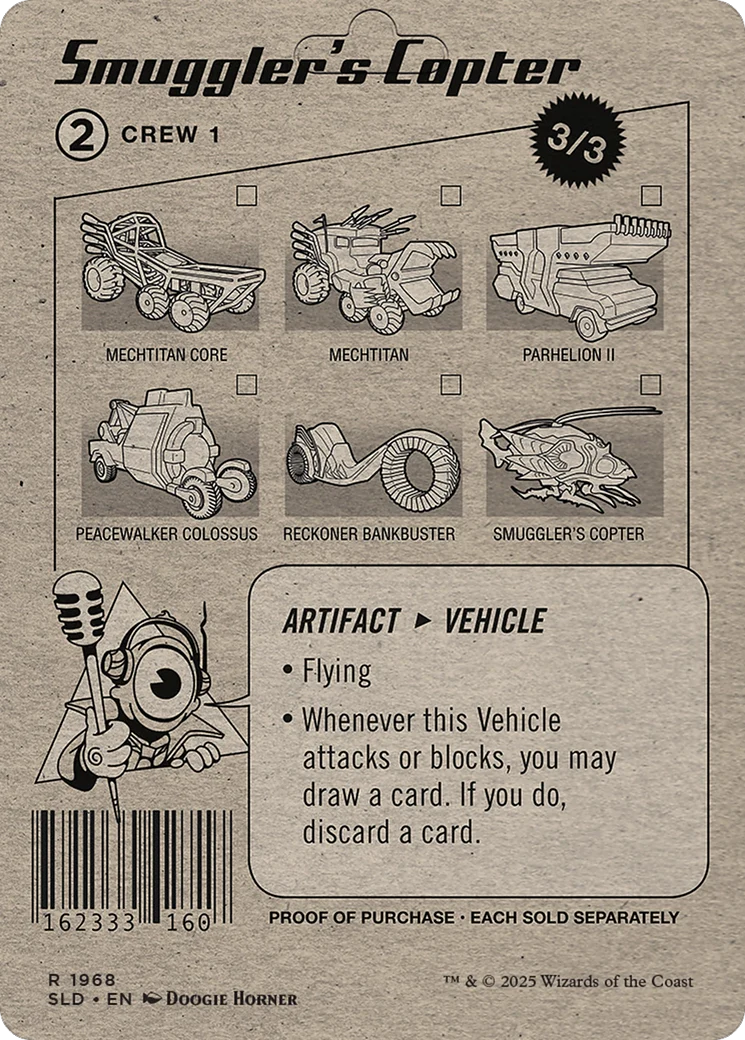 Smuggler's Copter // Smuggler's Copter (SLD-1968) - Secret Lair Drop (Borderless) Foil - Image 3