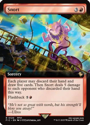 Snort (Extended Art) (FIC-120) - Commander: FINAL FANTASY Foil