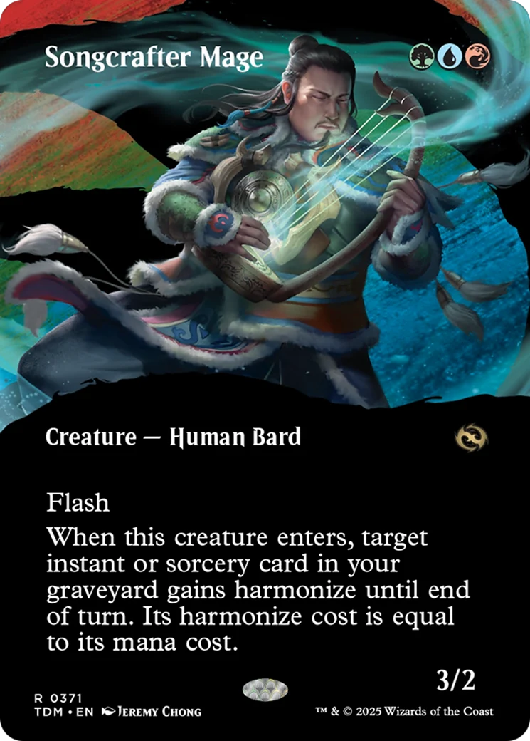 Songcrafter Mage (TDM-371) - Tarkir: Dragonstorm: (Showcase) (Borderless) Foil