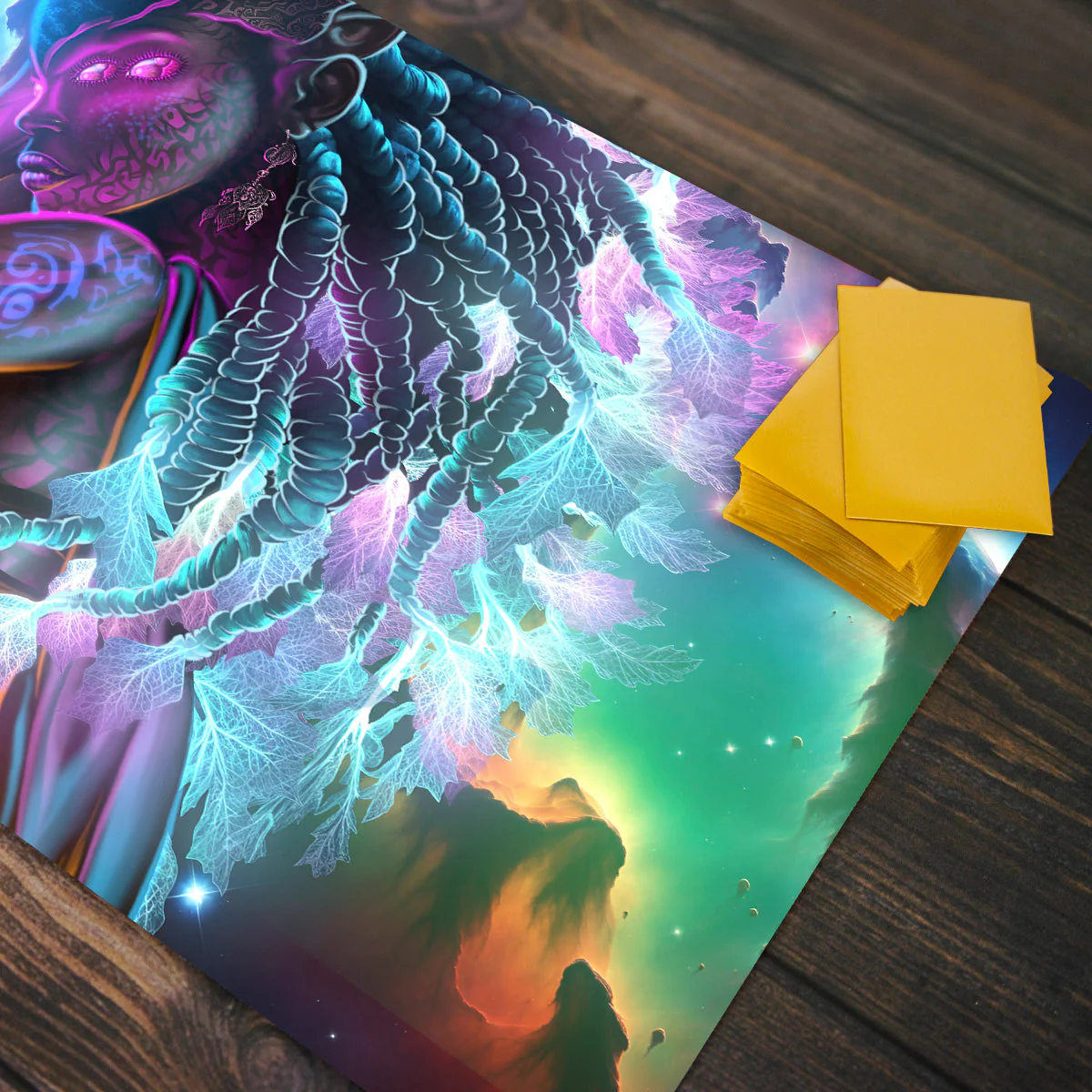Space Alien Goddess Playmat - Image 4
