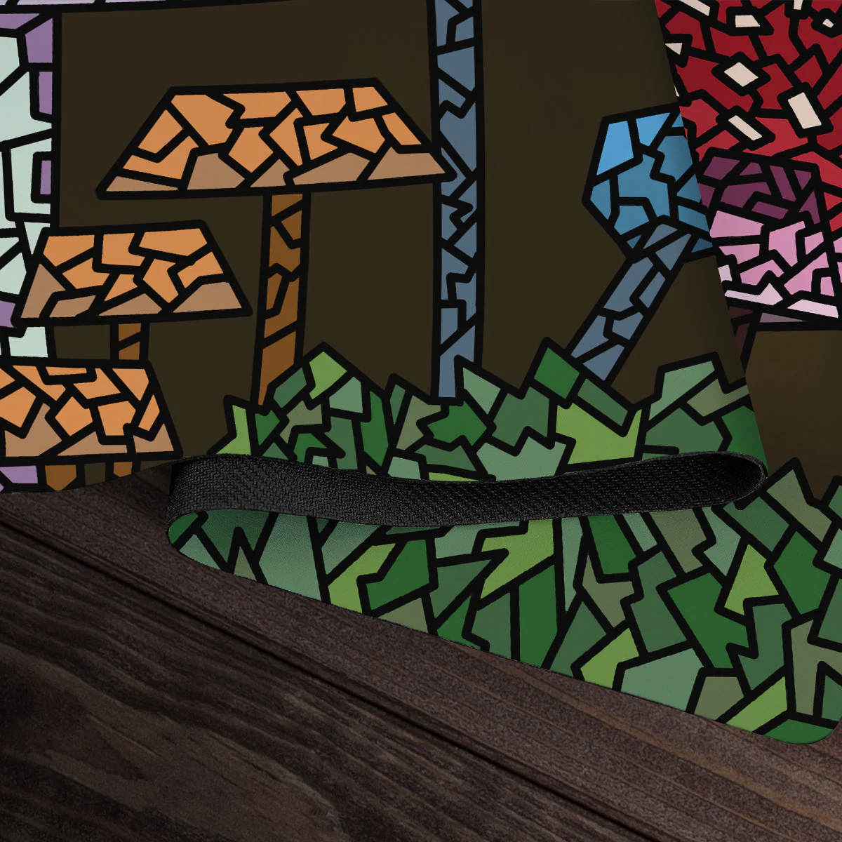 Stained Glass Mushrooms Playmat - Image 5