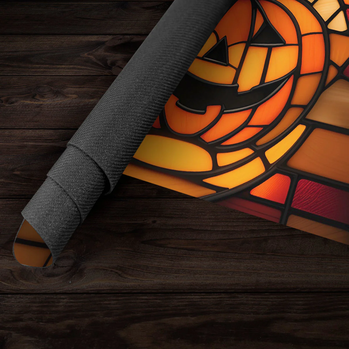 Stained Glass Pumpkin Playmat - Image 5