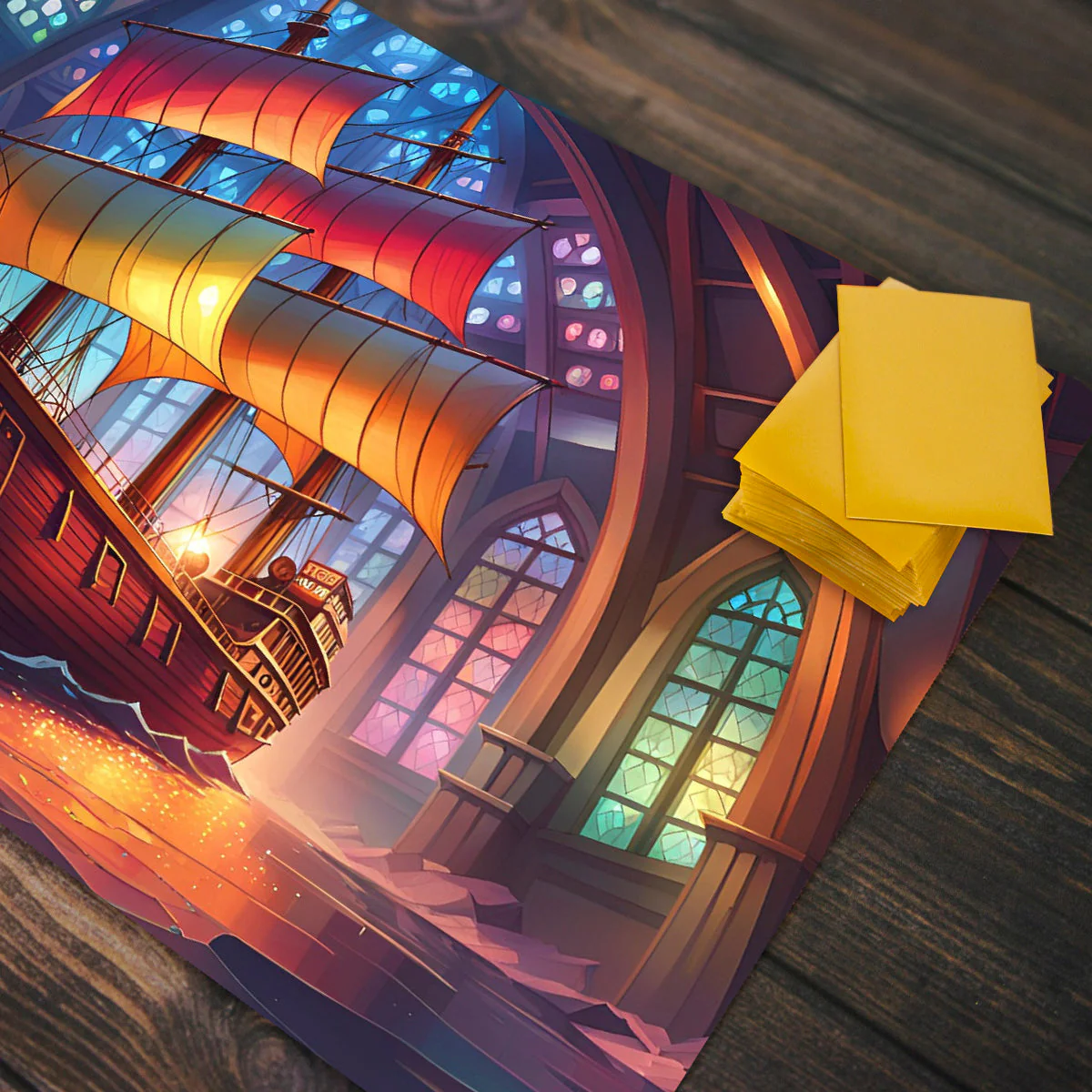 Stained Glass Ship Playmat - Image 4