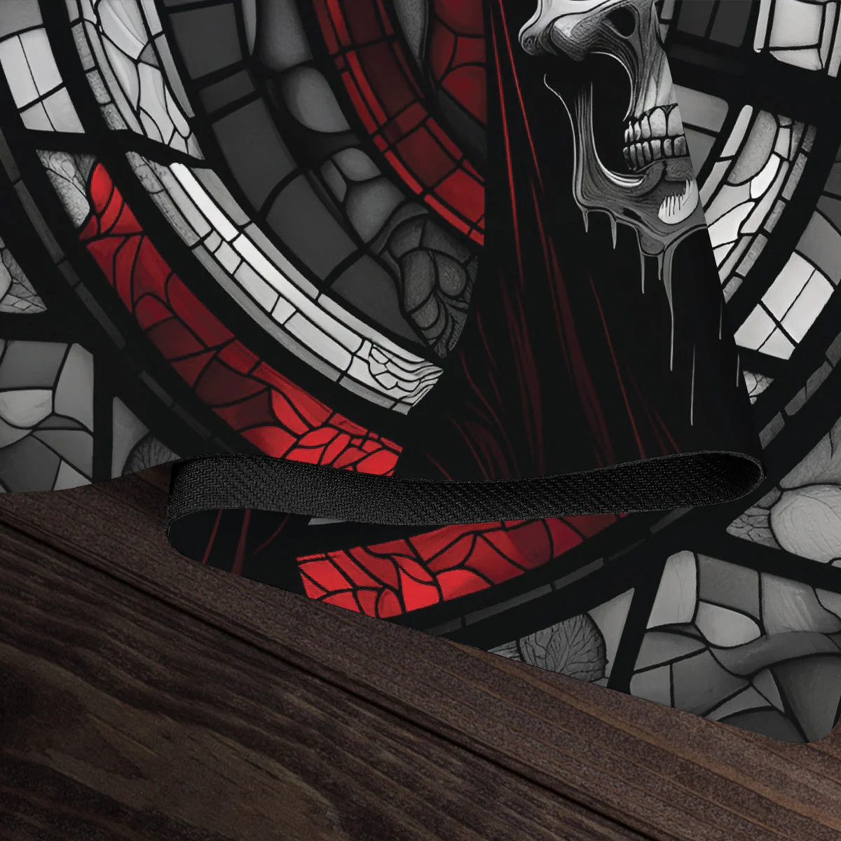 Stained Glass Skull Of The Fallen Saint Playmat - Image 5