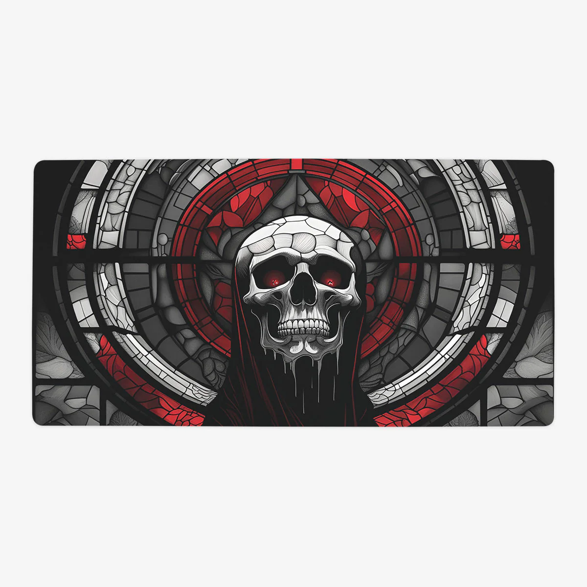 Stained Glass Skull Of The Fallen Saint Playmat - Image 6