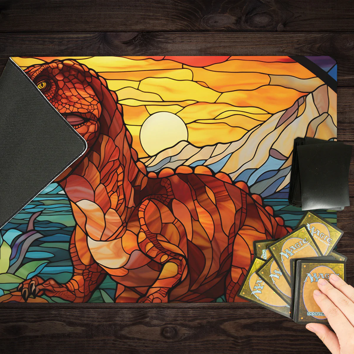 Stained Glass T-Rex Playmat - Image 8